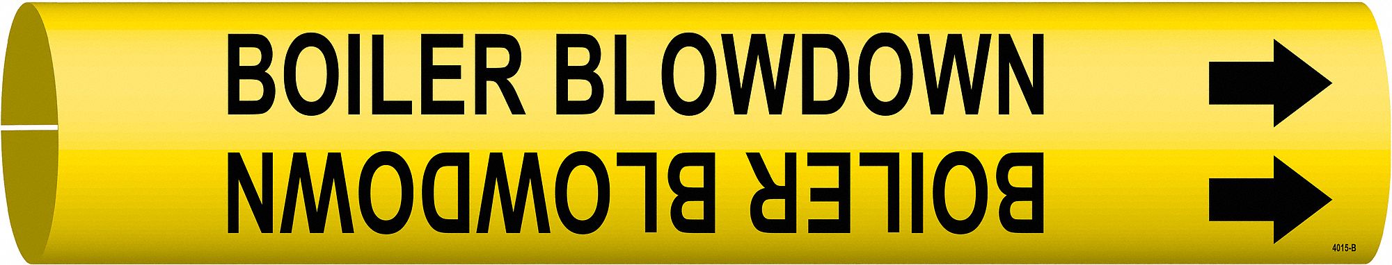 Pipe Marker Boiler Blow Down 2in H 2in W