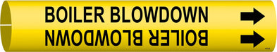 Pipe Marker Boiler Blow Down 2in H 2in W