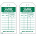 Tag Green/White 5-3/4inH 3inW PK10