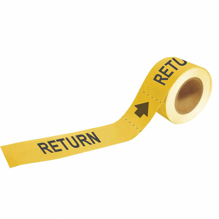 Pipe Marker Return 1 in H 8 in W