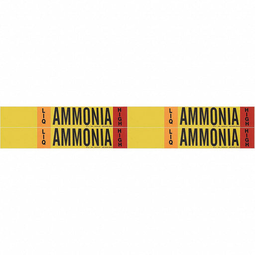 Pipe Marker Ammonia 1 1/8in H 7in W
