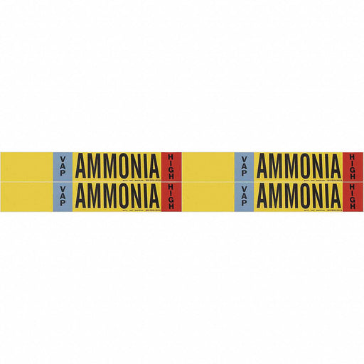 Pipe Marker Ammonia 1 1/8in H 7in W