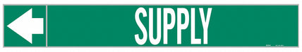 Pipe Marker Supply 1 in H 8 in W