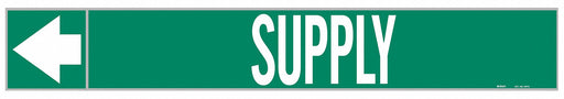 Pipe Marker Supply 1 in H 8 in W