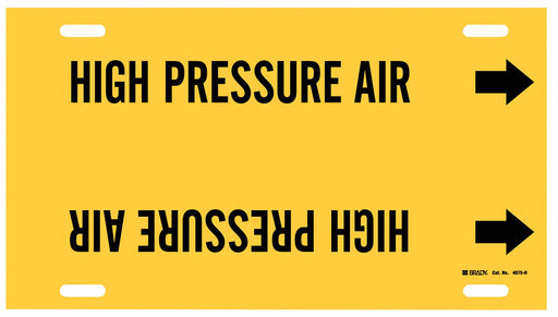 Pipe Mrkr High Prssure Air 10in H 32in W