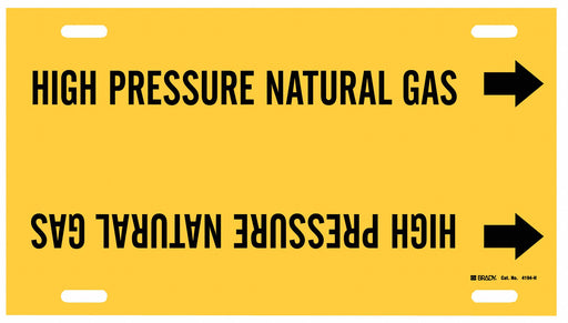 Pipe Marker High Pressure Natural Gas
