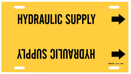 Pipe Mrkr Hydraulic Supply 10in H 32in W
