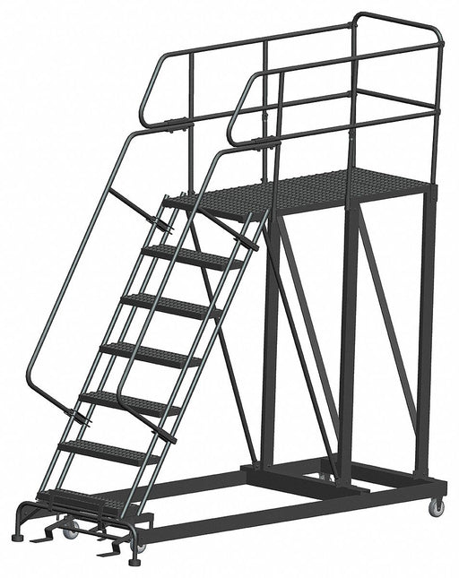 Roll Work Platform Steel Single 70 In.H