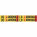 Pipe Marker Ammonia 1 1/8in H 7in W