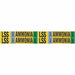 Pipe Marker Ammonia 1 1/8in H 7in W