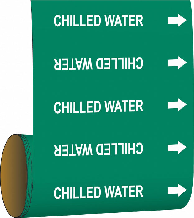 Pipe Marker Chilled Water 8 in W