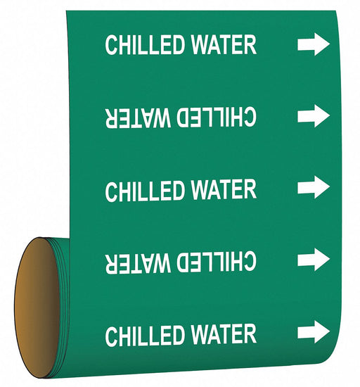 Pipe Marker Chilled Water 12 in W