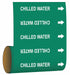 Pipe Marker Chilled Water 12 in W