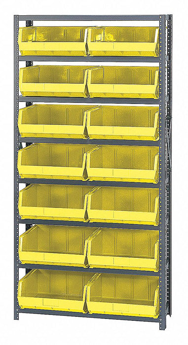 E1500 Bin Shlvng 12inx75inx36in Yellow