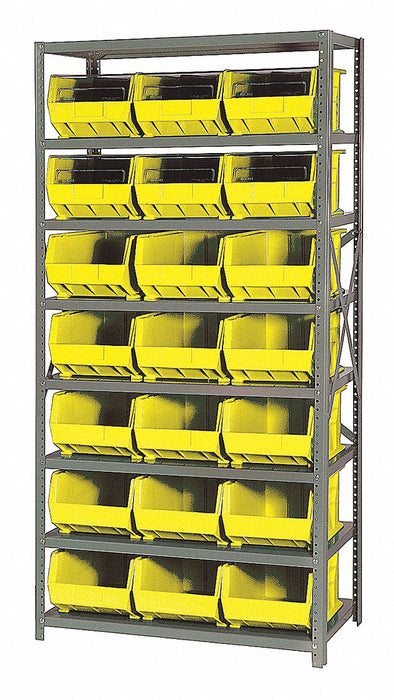 E1501 Bin Shlvng 18inx75inx36in Yellow
