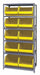 E1504 Bin Shlvng 18inx75inx36in Yellow