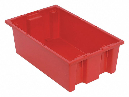 E1878 Stk and Nest Ctr Red Solid Polypropylene