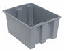 E1880 Stckng NstngTote 19.5inL 15.5inW Gray