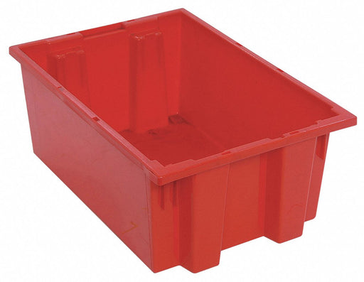 E1882 Stacking NestingTote 19.5inL 13.5inW Red