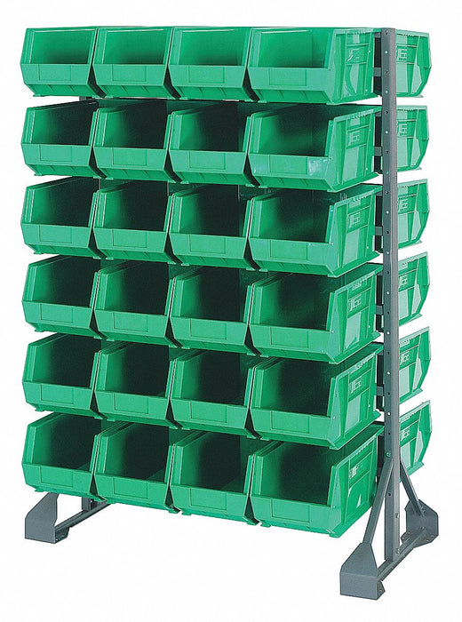 E1537 BinRailFlrRck 20inx54inx36in LdCp 133lb