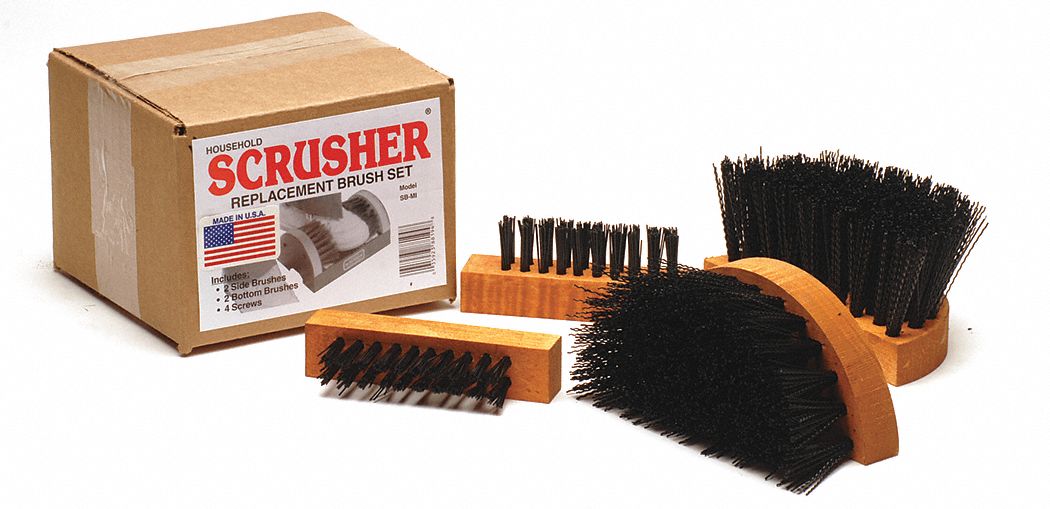 ReplacementBrushSet Black Polypropylene