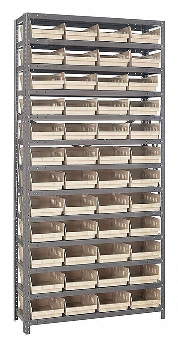 E1508 Bin Shlvng 12inx75inx36in Ivory
