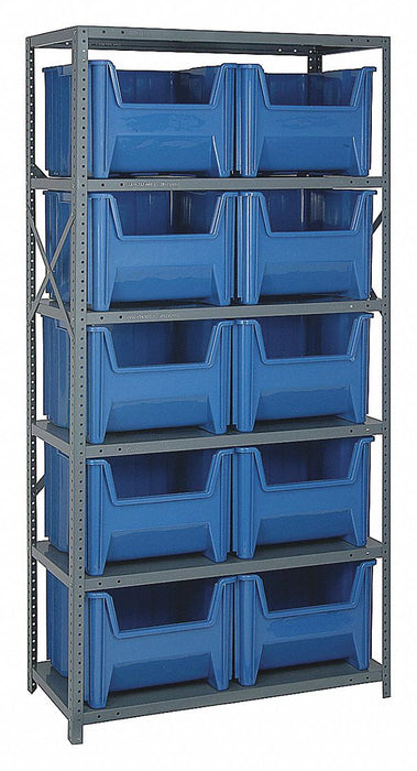 E1496 Bin Shlvng 18inx75inx36in Blue