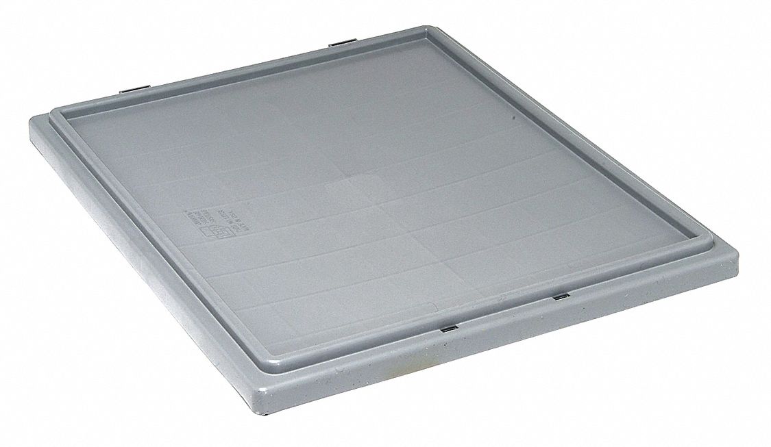 E1890 Lid 18.25 in W Plastic Gray