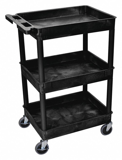 Utility Cart 300 lb Cap. PE 3 Shelves
