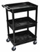 Utility Cart 300 lb Cap. PE 3 Shelves