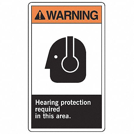 Safety Label 5 inx3 1/2 in Vinyl PK5