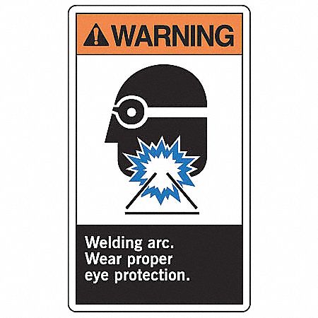 Safety Label 5 inx3 1/2 in Vinyl PK5