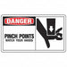 Safety Label 3 1/2 inx5 in Vinyl PK5