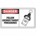 Safety Label 3 1/2 inx5 in Vinyl PK5