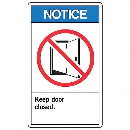 Safety Label 5 in x 3 1/2 in Vinyl PK5