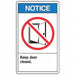 Safety Label 5 in x 3 1/2 in Vinyl PK5