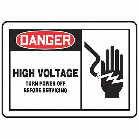 Safety Label 3 1/2 inx5 in Vinyl PK5