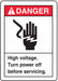 Safety Label 5 inx3 1/2 in Vinyl PK5