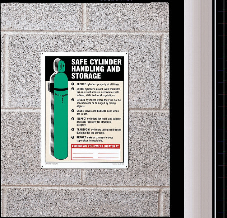 Safety Sign 10 inx7 in Plastic