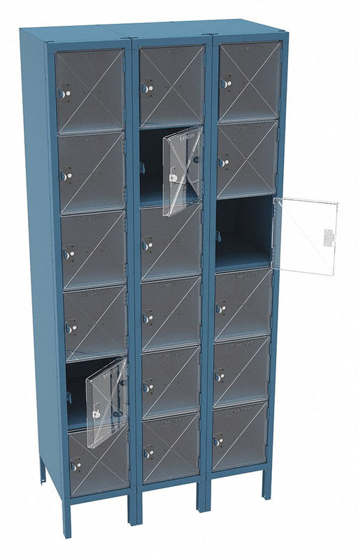 Bx Lckr 6x3Lckr Blue 78 x36 x18 Assm