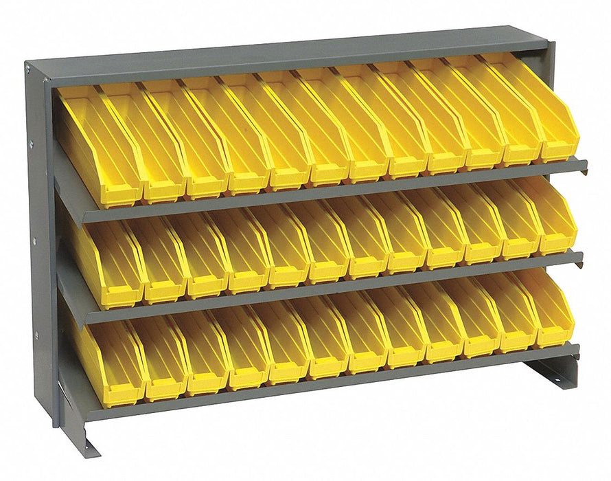 E1539 Bench Pick Rack 12x21x36in Yellow