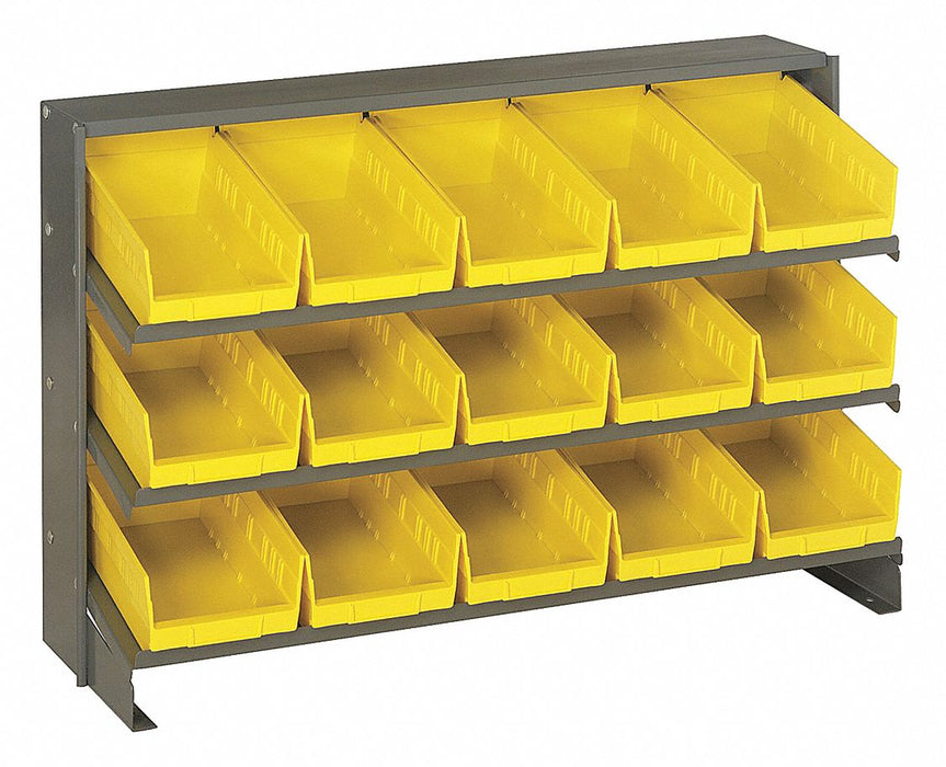 E1541 Bench Pick Rack 12x21x36in Yellow