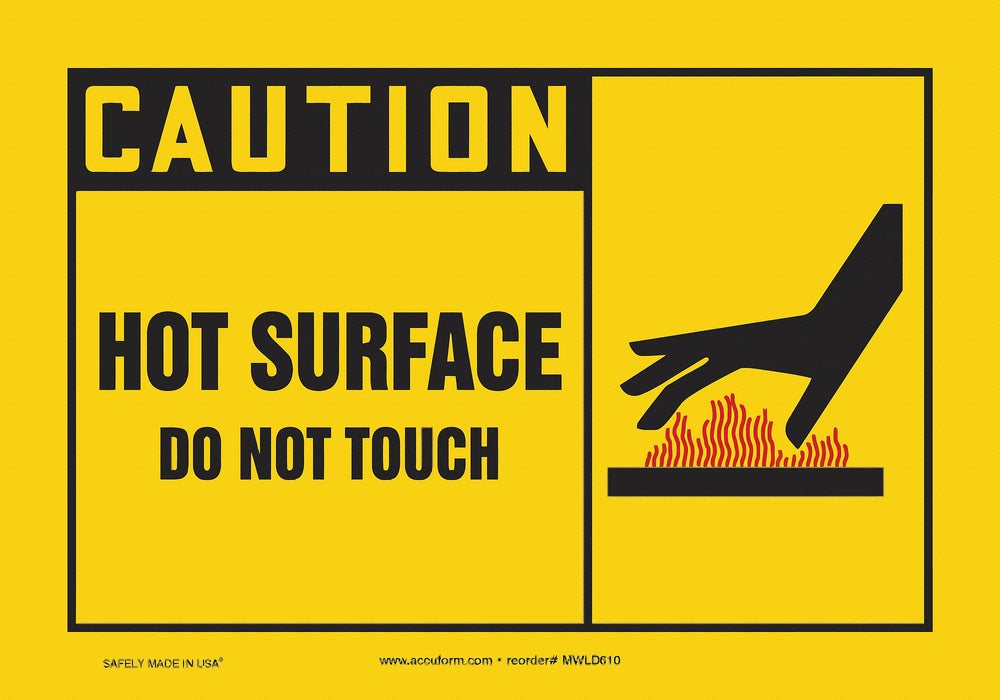 Safety Label 3 1/2 inx5 in Vinyl PK5