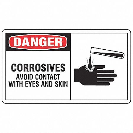 Safety Label 3 1/2 inx5 in Vinyl PK5