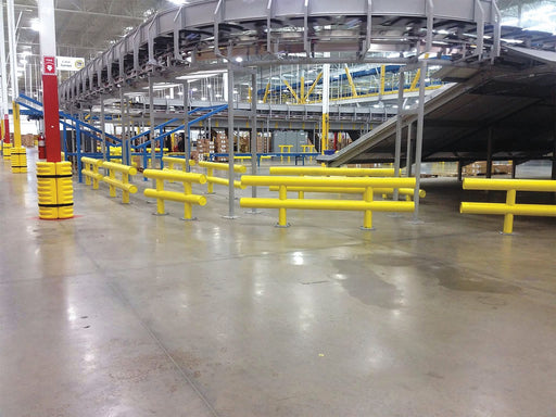 Guard Rail System Yellow 42 in H Steel