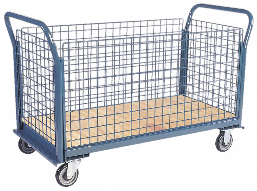 Wire-Side Pltfrm Truck 1400lb Wood/Steel