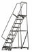 Lockstep Rolling Ladder Steel 90 In.H