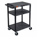 Utility Cart 400 lb Cap. PE 2 Shelves