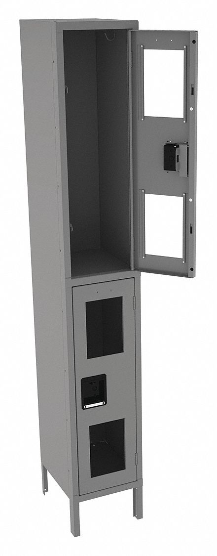 Wrdrb Lckr 2x1Lckr Gray 78 x12 x15 Assm