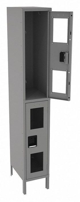 Wrdrb Lckr 2x1Lckr Gray 78 x12 x18 Assm